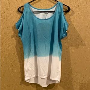 Maurices blue/white shirt